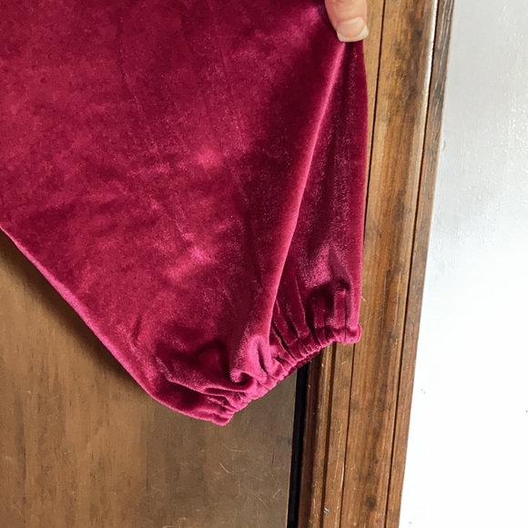 Relisted LC Lauren Conrad smocked flounce hem velvet dress boho size XXL - Picture 5 of 17